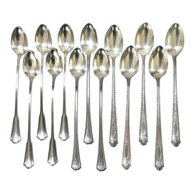 Vintage Silver Plate Ice Tea Spoons - Set of 13