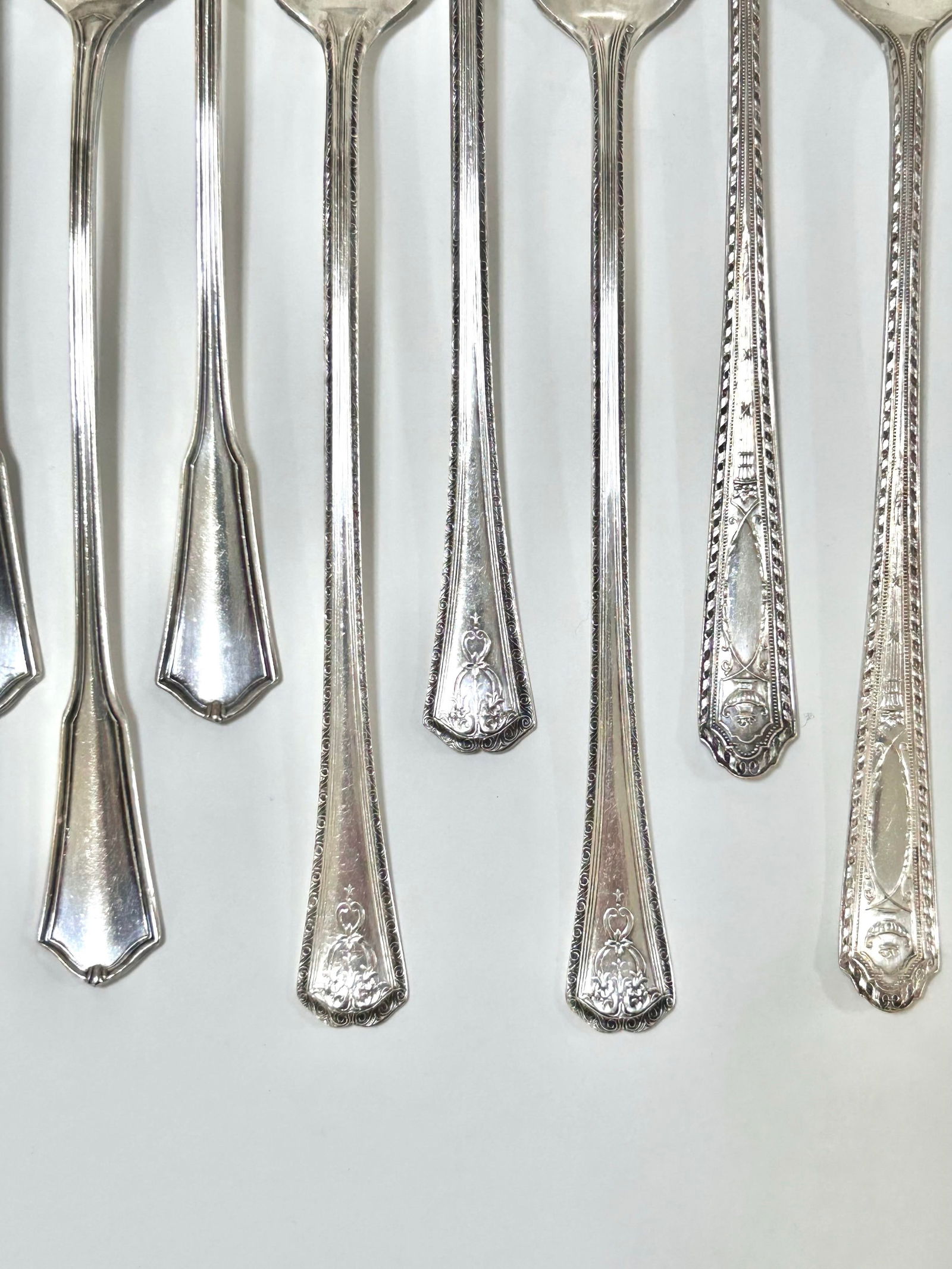 Vintage Silver Plate Ice Tea Spoons - Set of 13 - 2