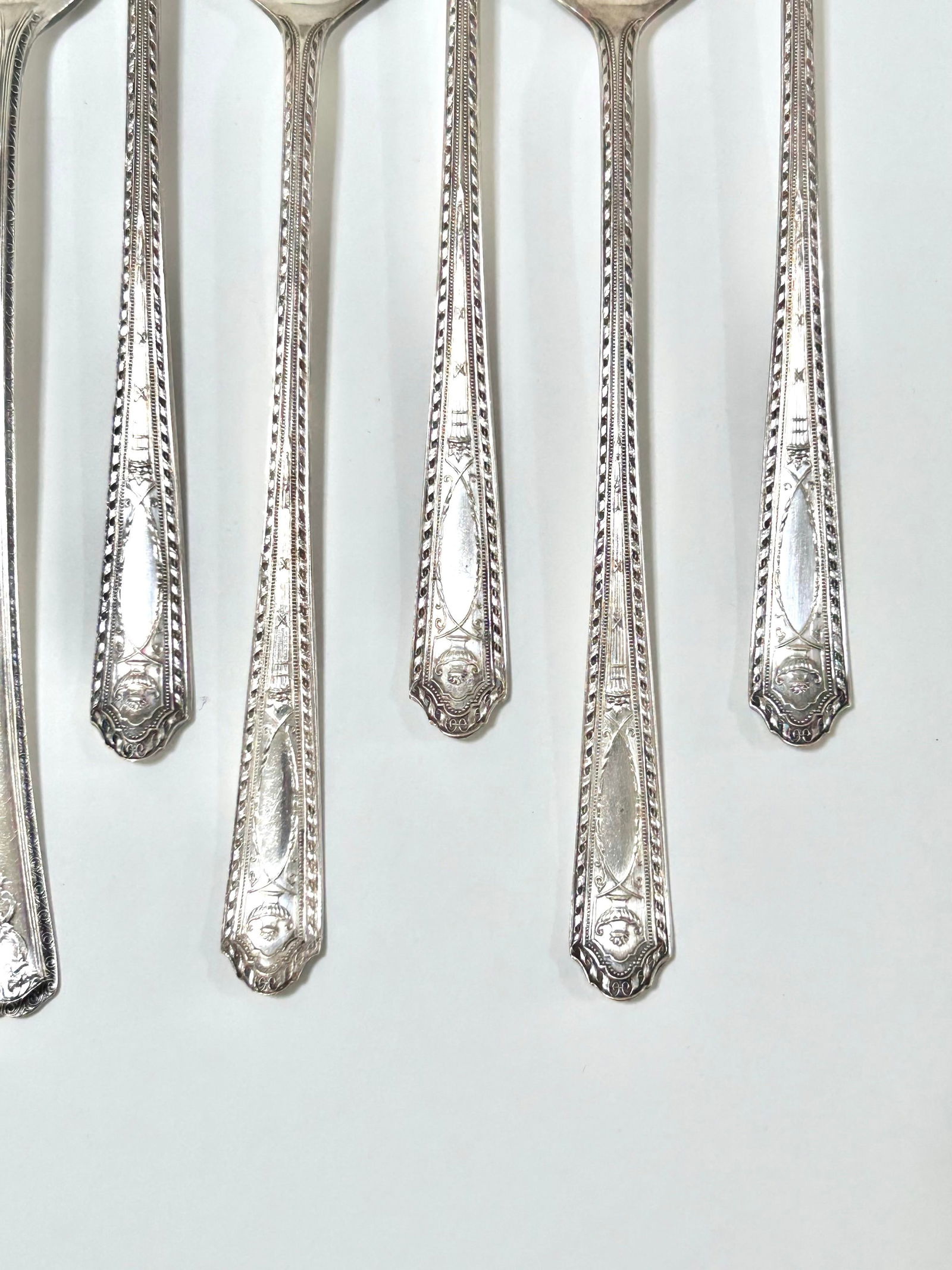 Vintage Silver Plate Ice Tea Spoons - Set of 13 - 3