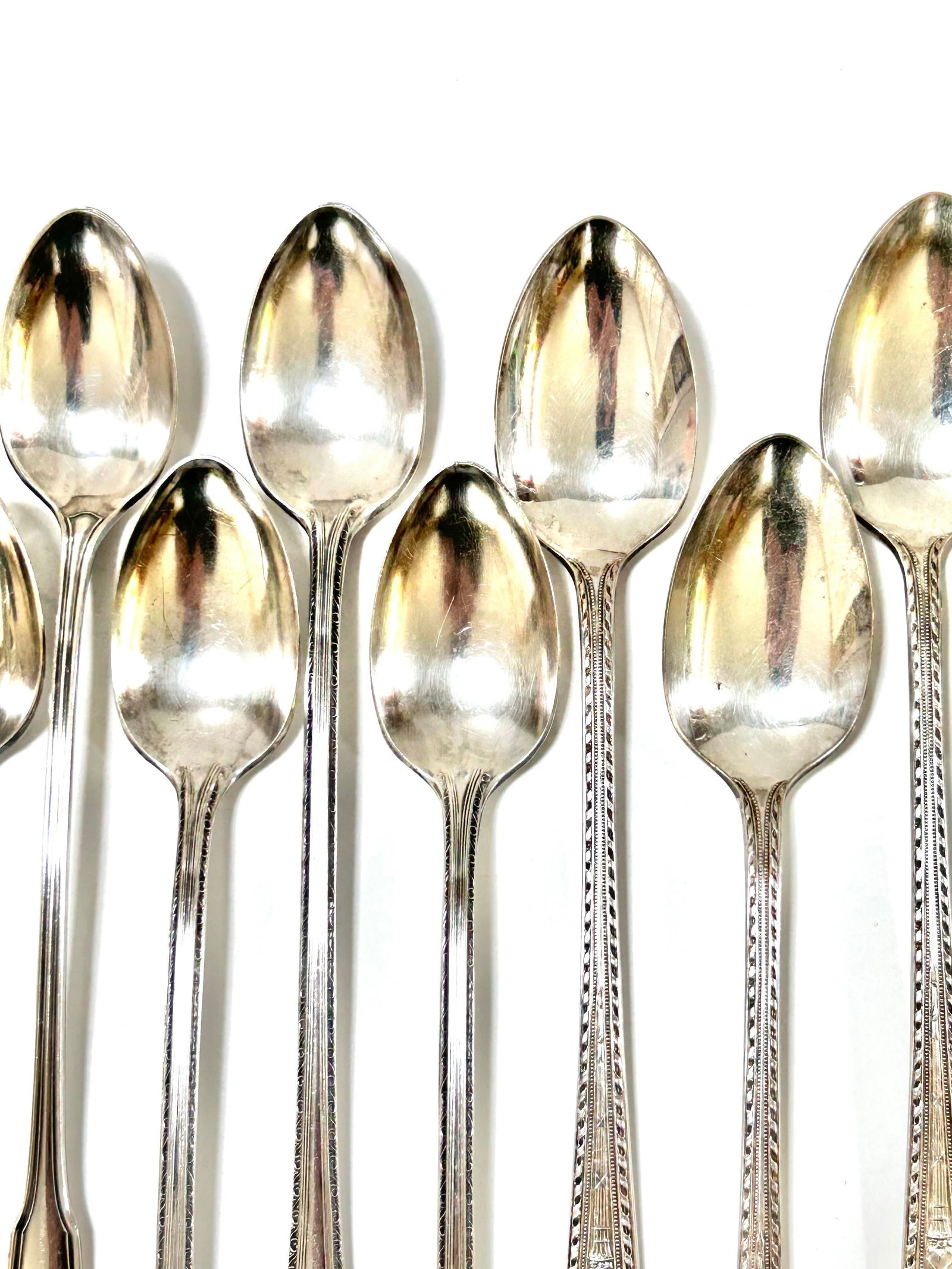 Vintage Silver Plate Ice Tea Spoons - Set of 13 - 6