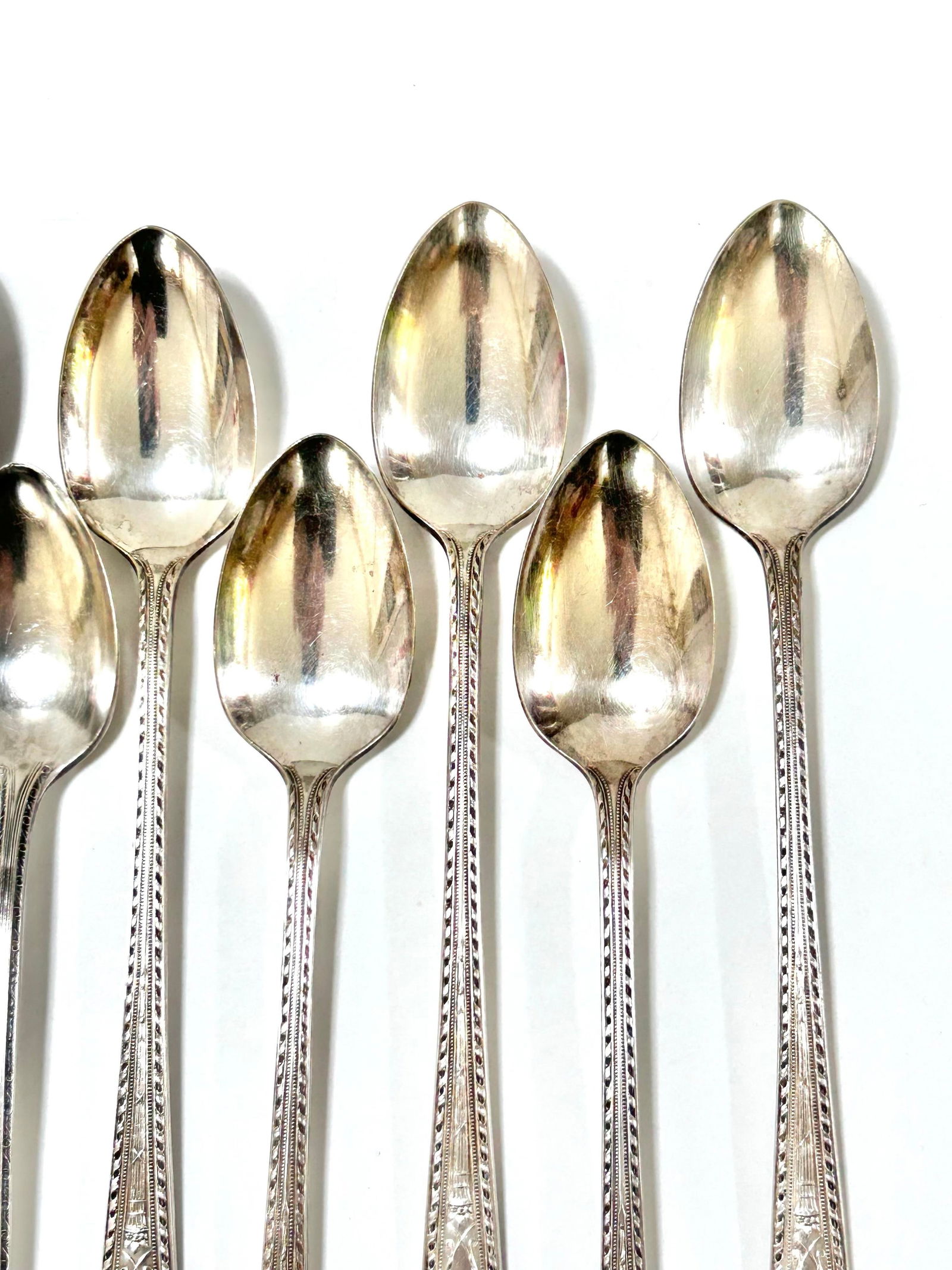 Vintage Silver Plate Ice Tea Spoons - Set of 13 - 7
