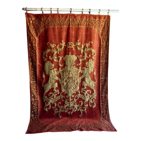 Early 20th Century French Royal Coat of Arm Tapestry