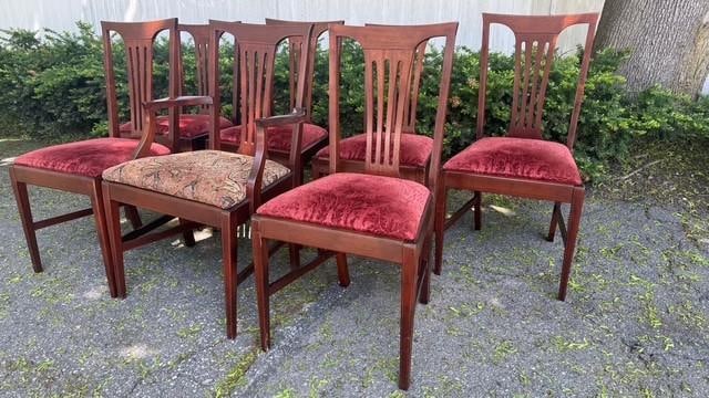 1980 Chippendale-Style Dining Chairs Attributed to Councill Craftsmen (6 Side Chairs + 1 Armchair) - 3
