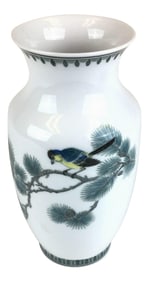 Chinese Hand Painted White Vase