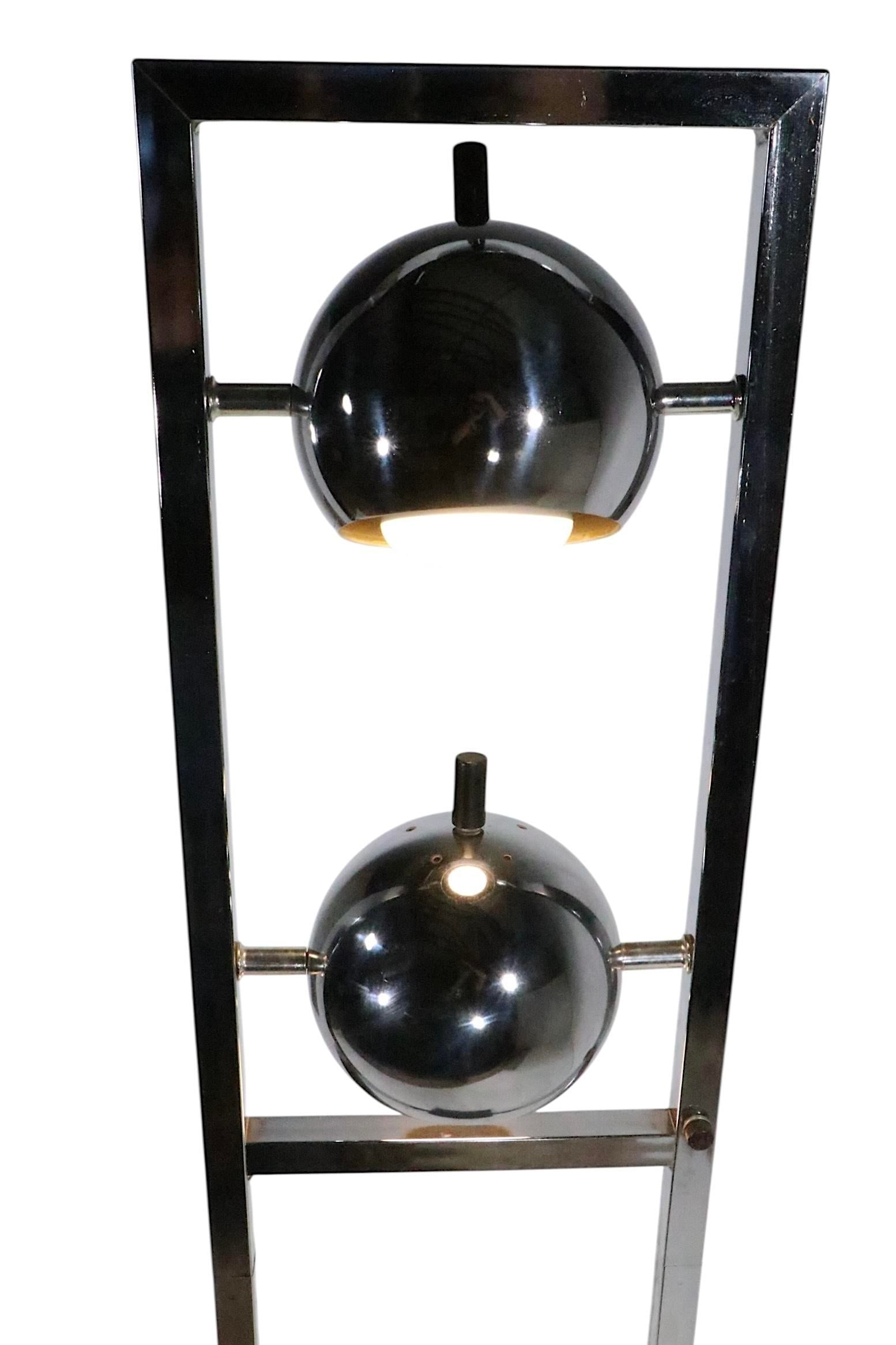 Space Age Chrome Eyeball Floor Lamp C. 1960/70's - 7