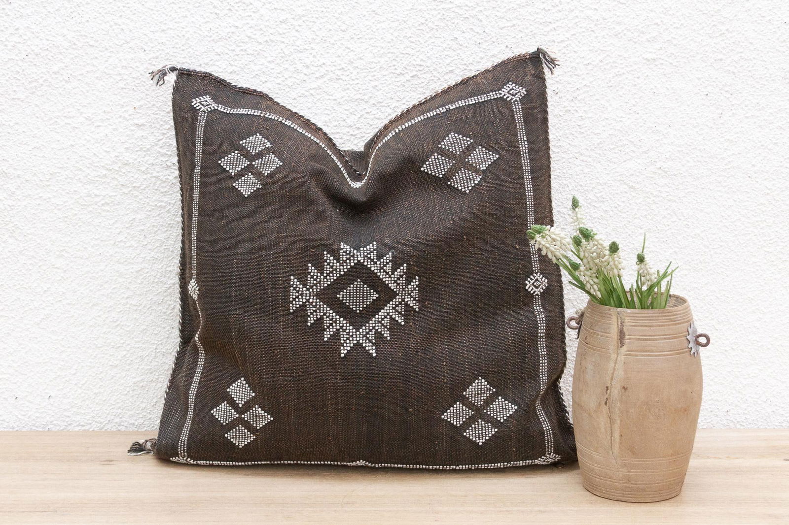 Oasis Dusk Large Silk Rug Pillow - 2