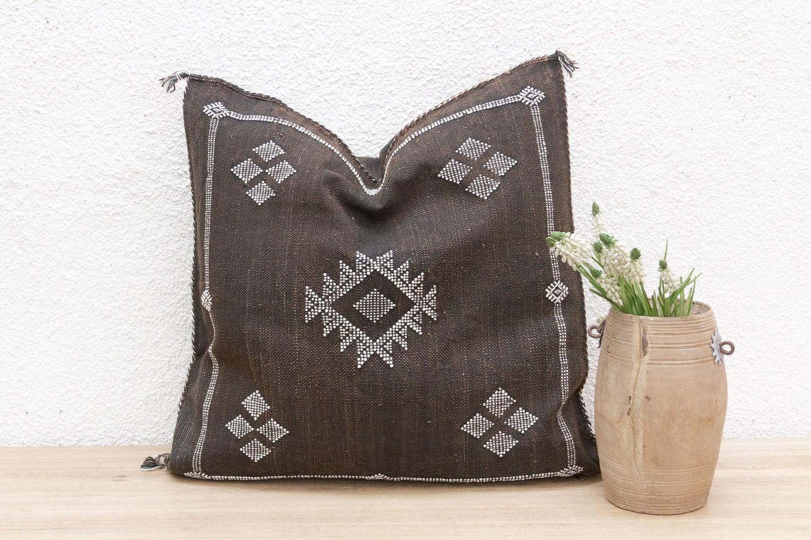 Oasis Dusk Large Silk Rug Pillow - 8