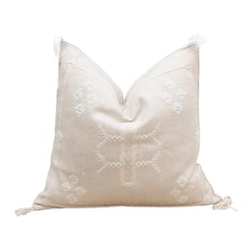 Ivory Breeze Silk Rug Pillow