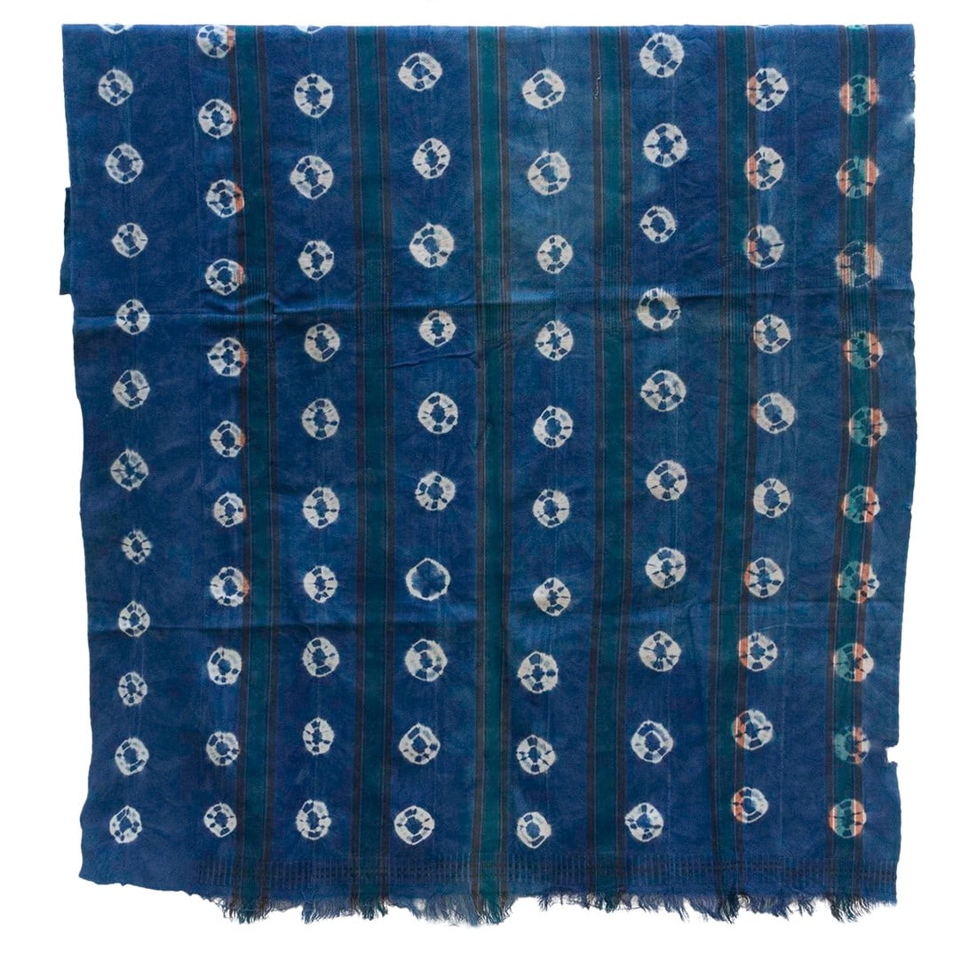 Virelle Indigo Mud Cloth: This exceptional Malian mudcloth, or bogolanfini, offer a rare glimpse into West African textile traditions. Handwoven and dyed using a labor-intensive process involving fermented mud and indigo,