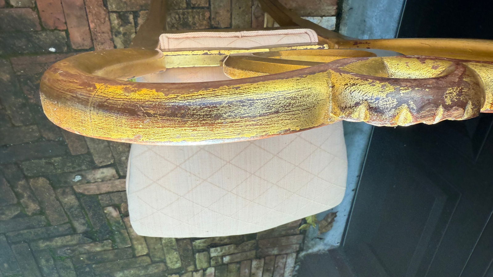 Pair of 1980s Gilded Hollywood Regency Side Chairs in the Style of Rose Tarlow - 13