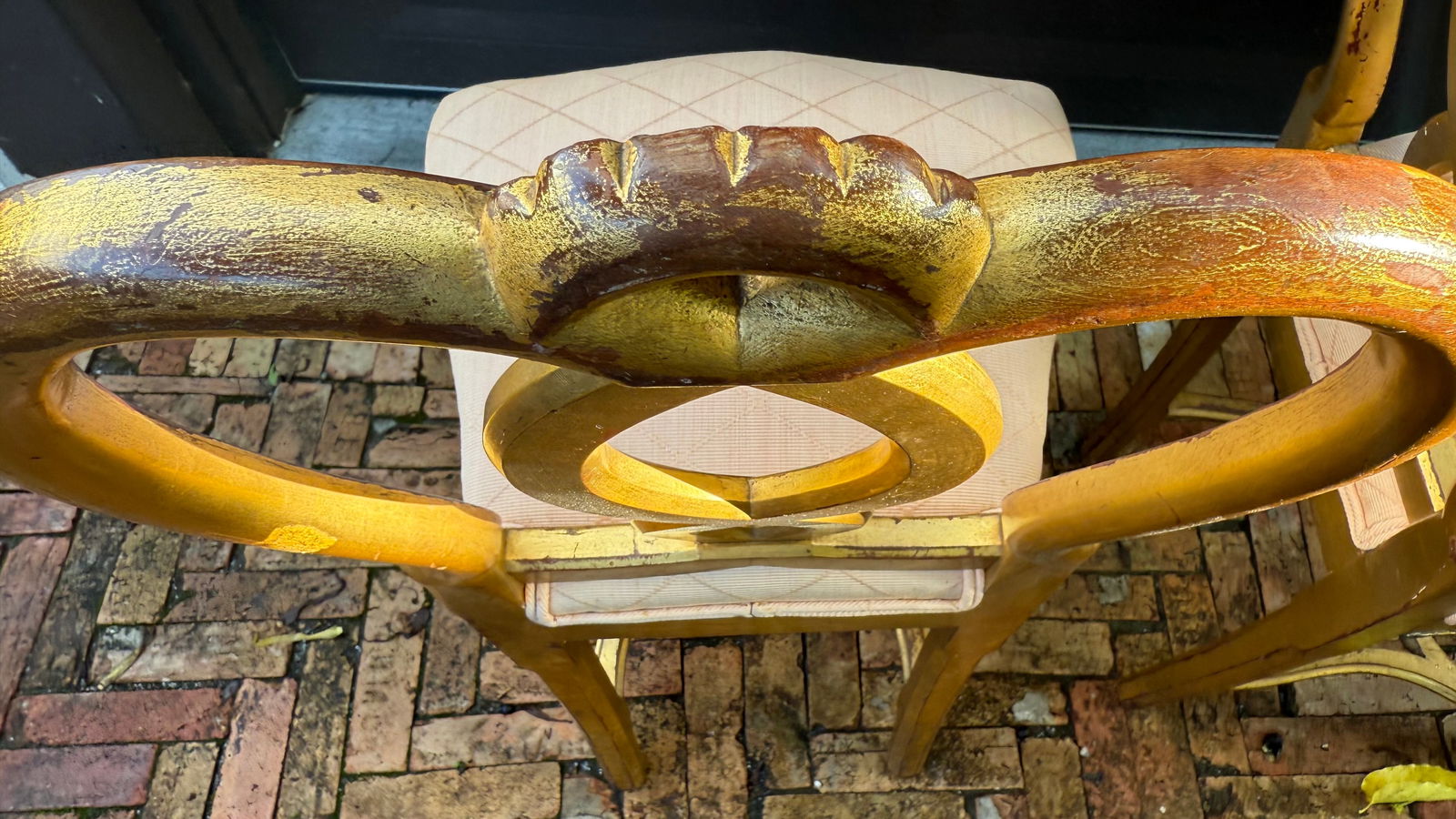 Pair of 1980s Gilded Hollywood Regency Side Chairs in the Style of Rose Tarlow - 14
