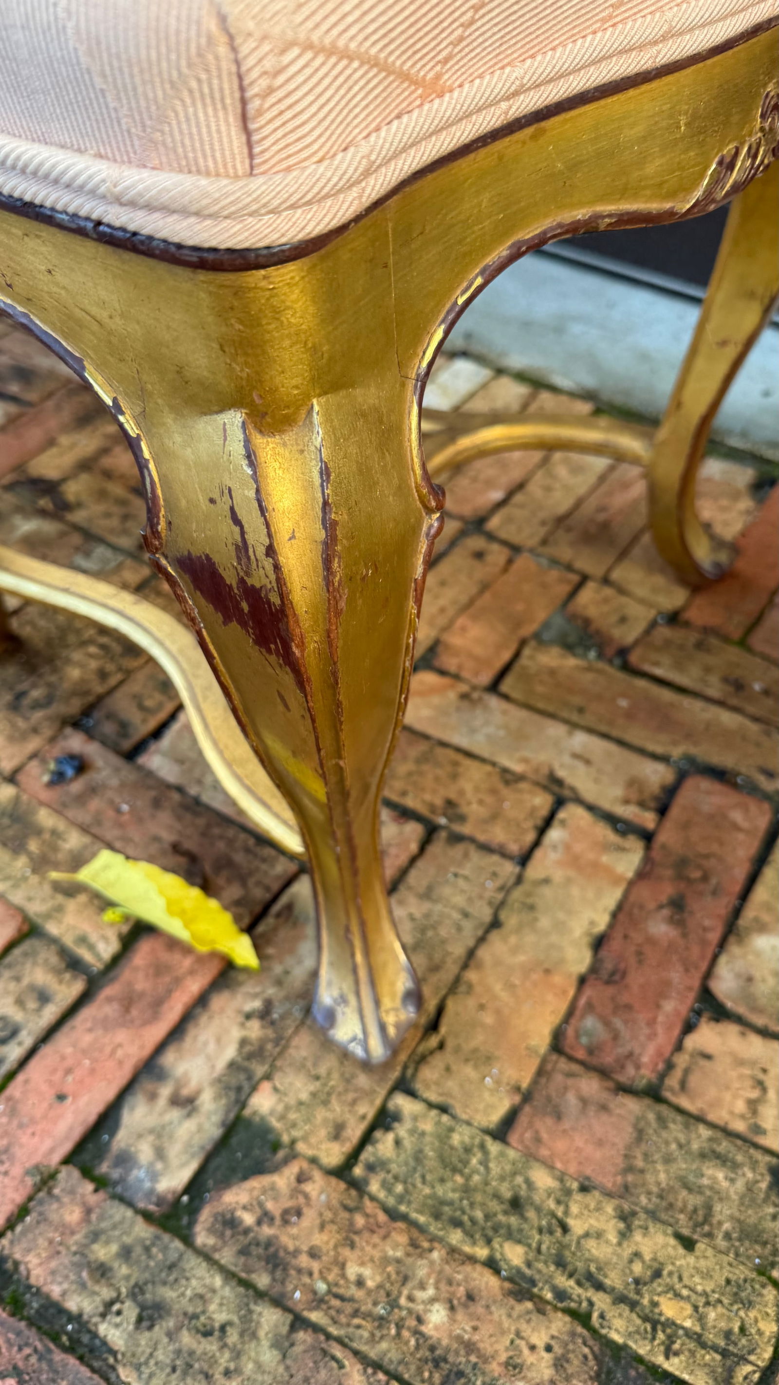 Pair of 1980s Gilded Hollywood Regency Side Chairs in the Style of Rose Tarlow - 16