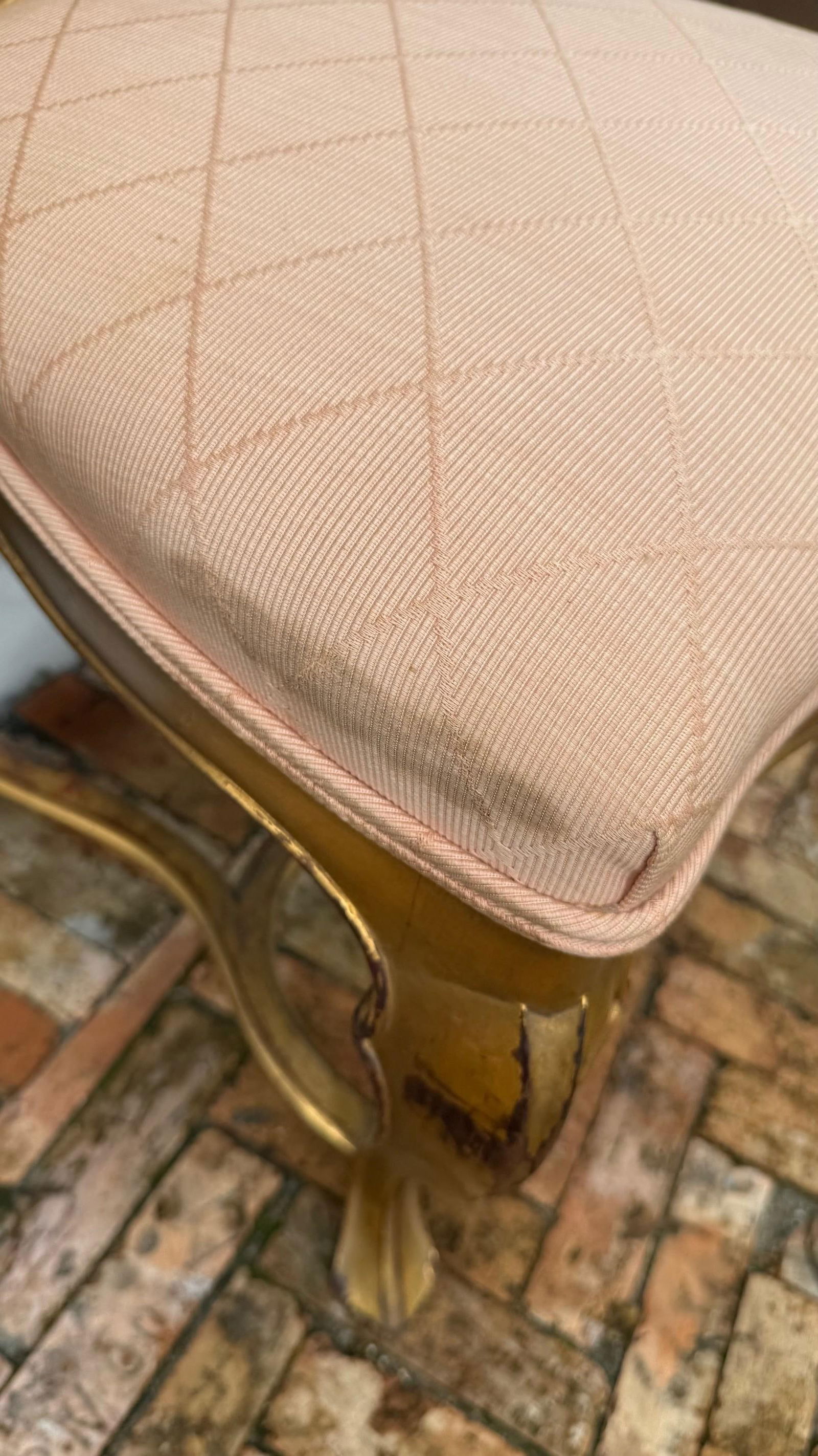 Pair of 1980s Gilded Hollywood Regency Side Chairs in the Style of Rose Tarlow - 9