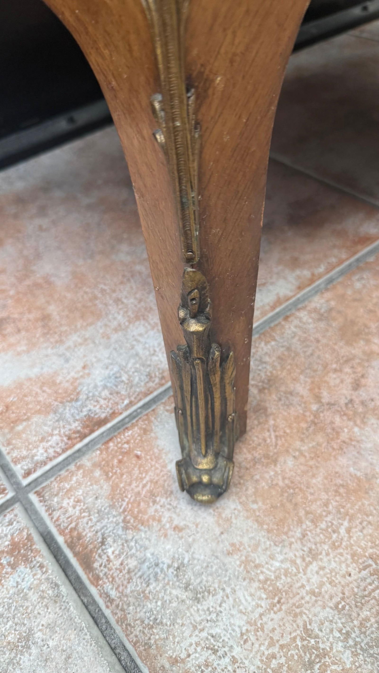 Early 20th Century French Louis XV Style Bombe Cabinet With Shaped Marble Top and Vernis Martin Styl - 11