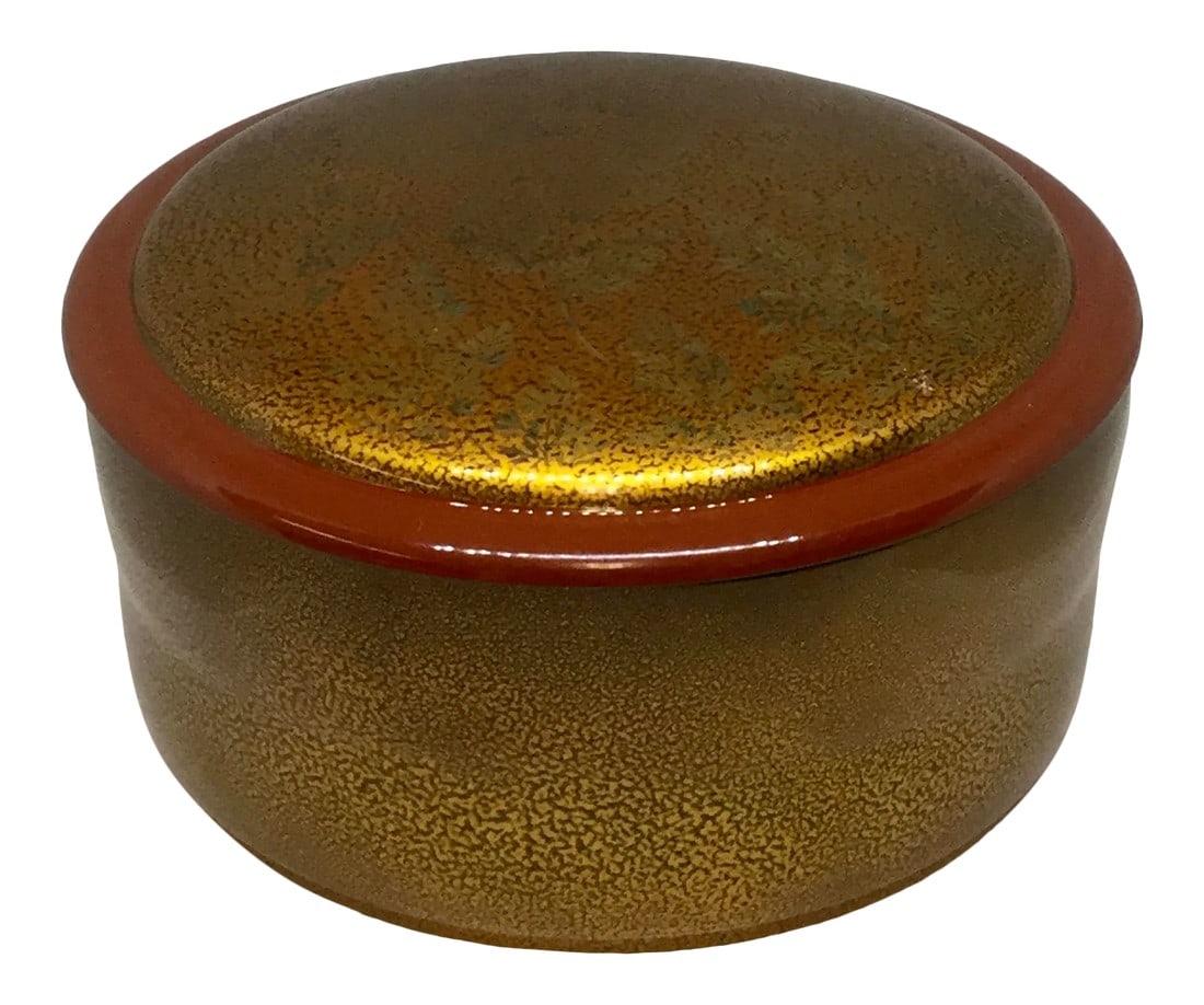 Antique Vintage Japanese Lacquer Ware Basket Box (1 of 11)