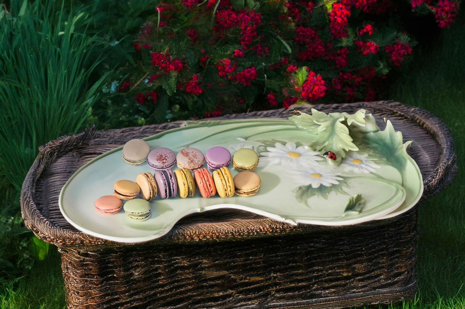 Franz Porcelain Ladybug Platter - 8