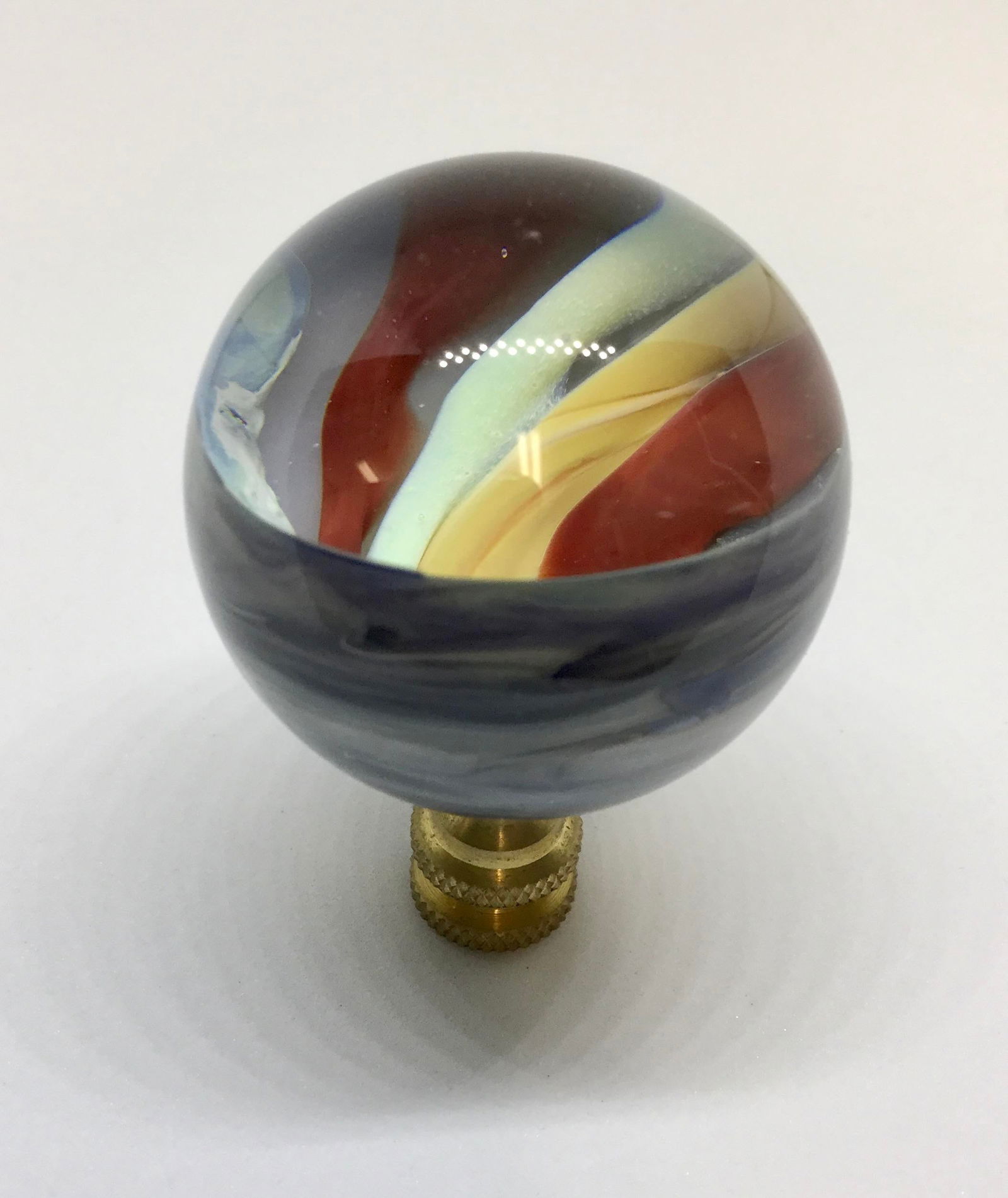 Artisan Created Glass Finial - 4