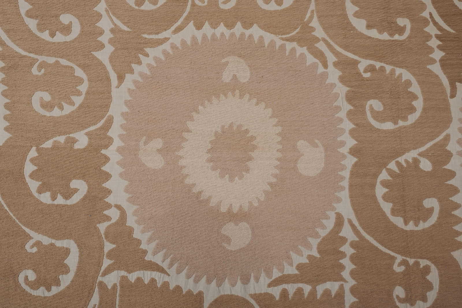 Suzani Bedspread - Red Camel and Pink Wall Decor - 9