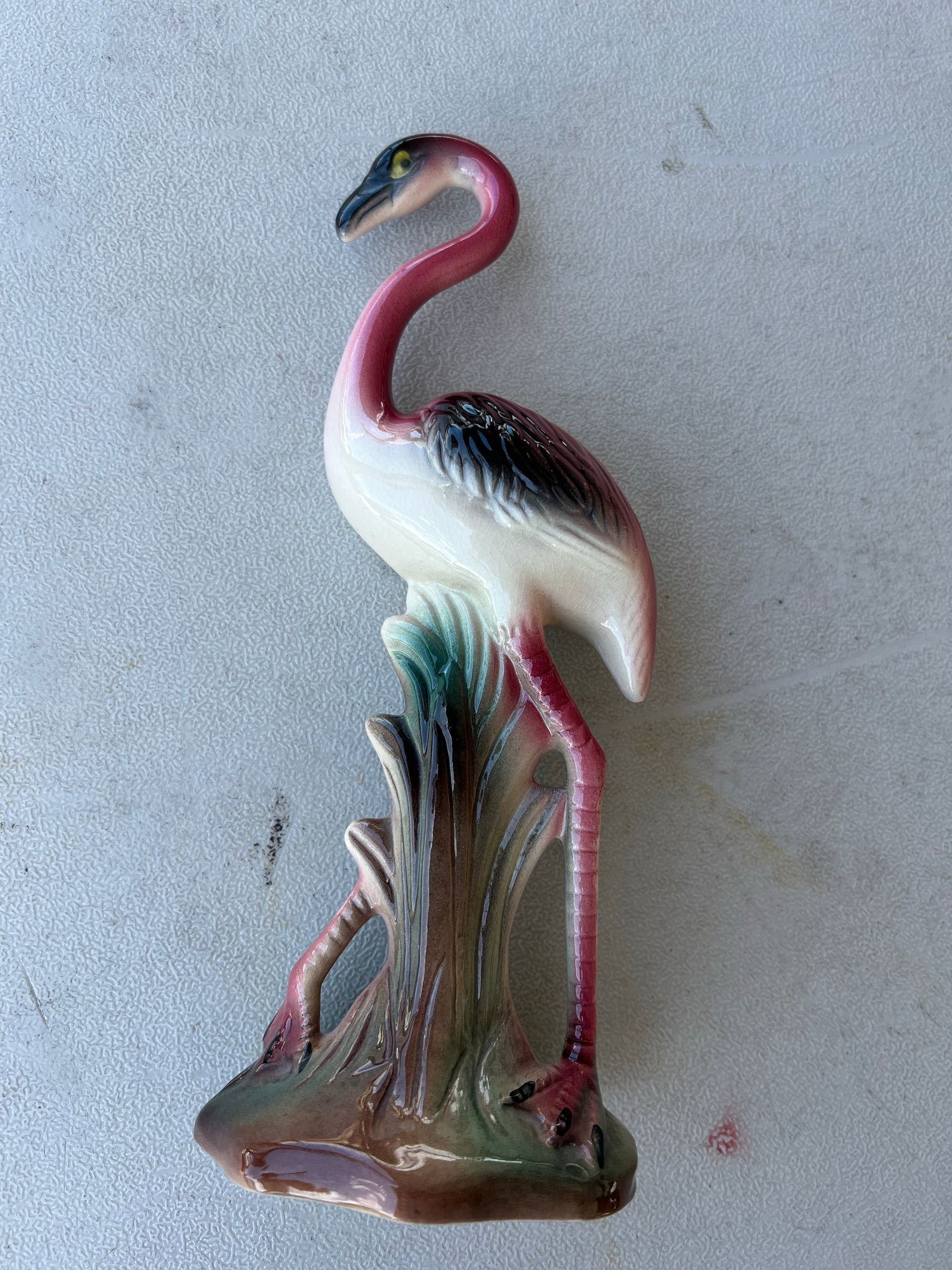 1940s Ceramic Flamingo Statue - 2