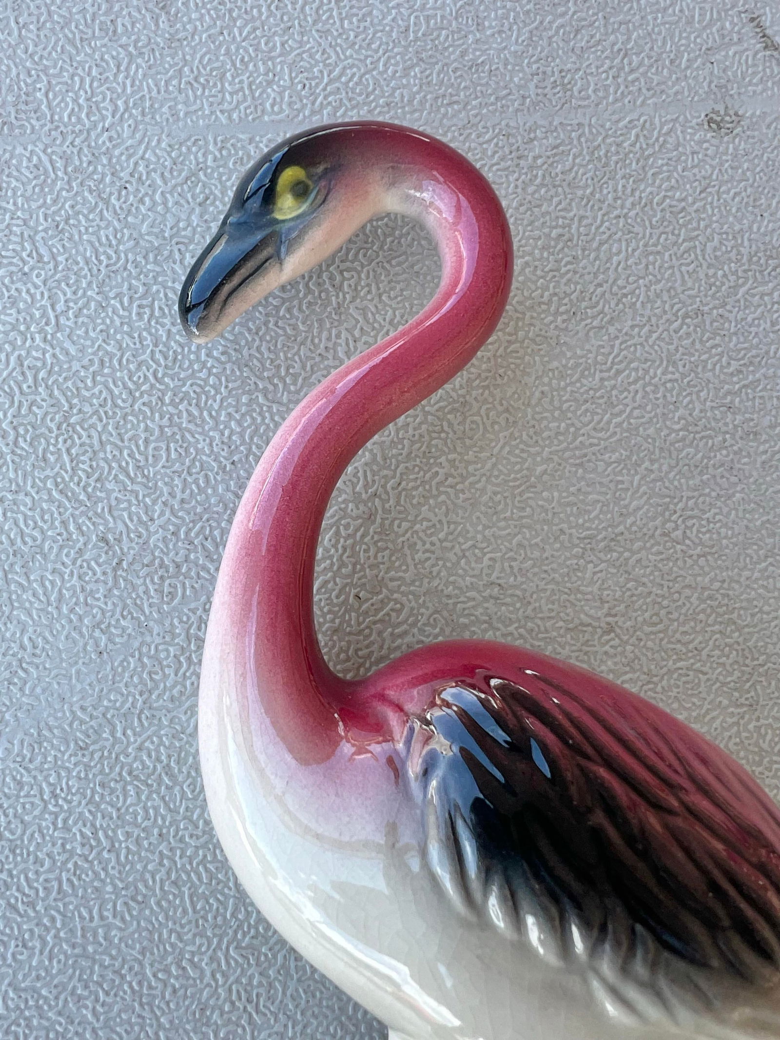 1940s Ceramic Flamingo Statue - 3