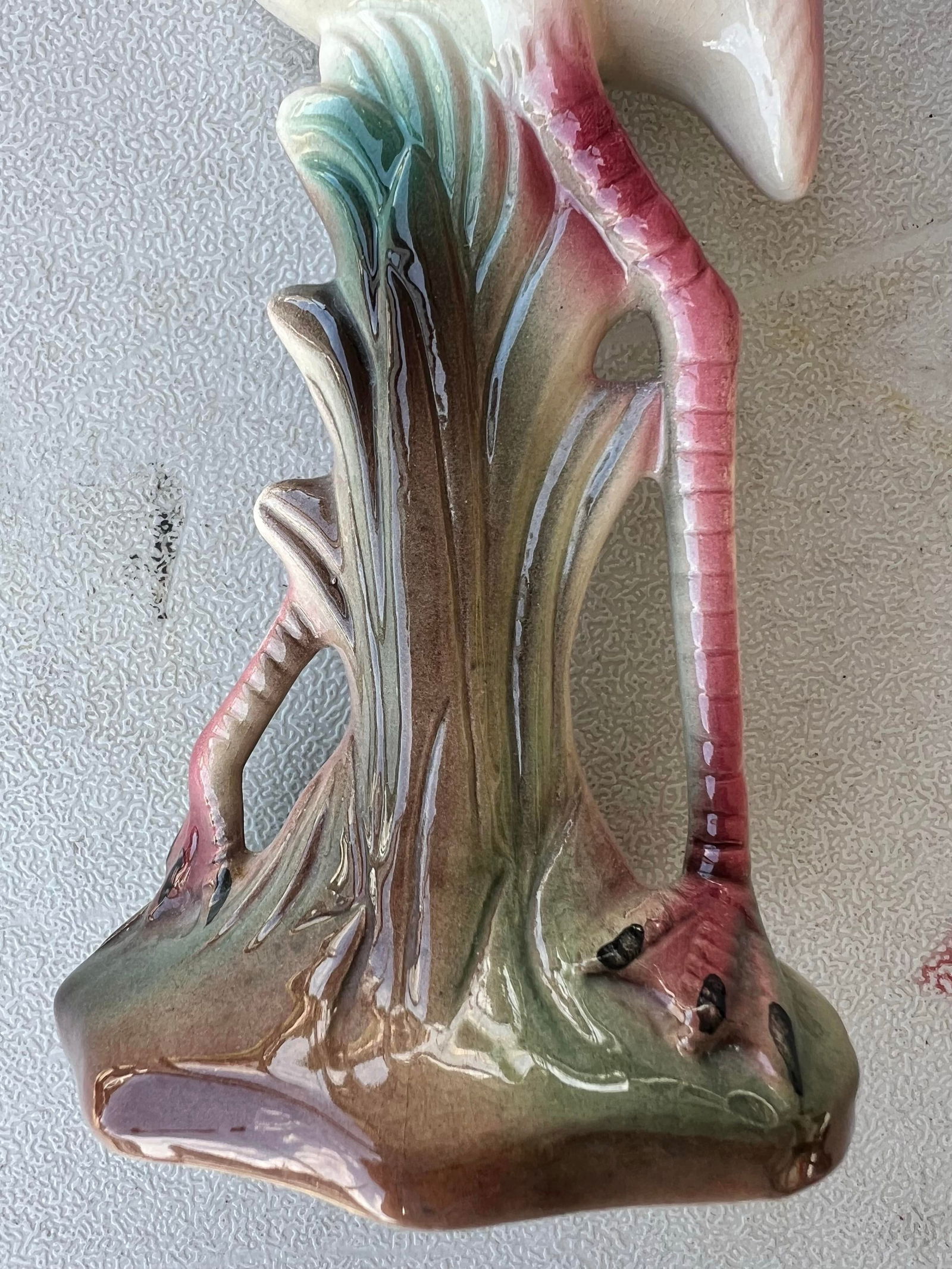 1940s Ceramic Flamingo Statue - 5