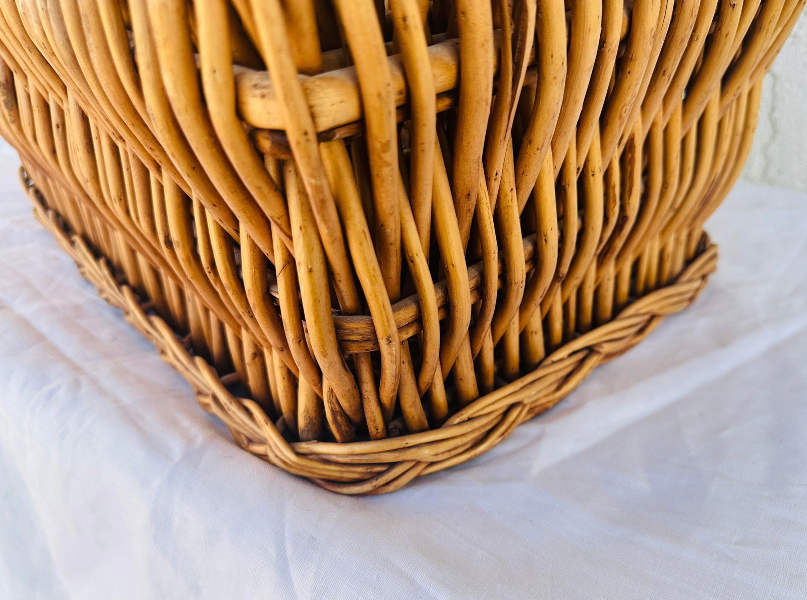 Set of 3 Woven Wicker/Rattan Nesting Baskets - 11