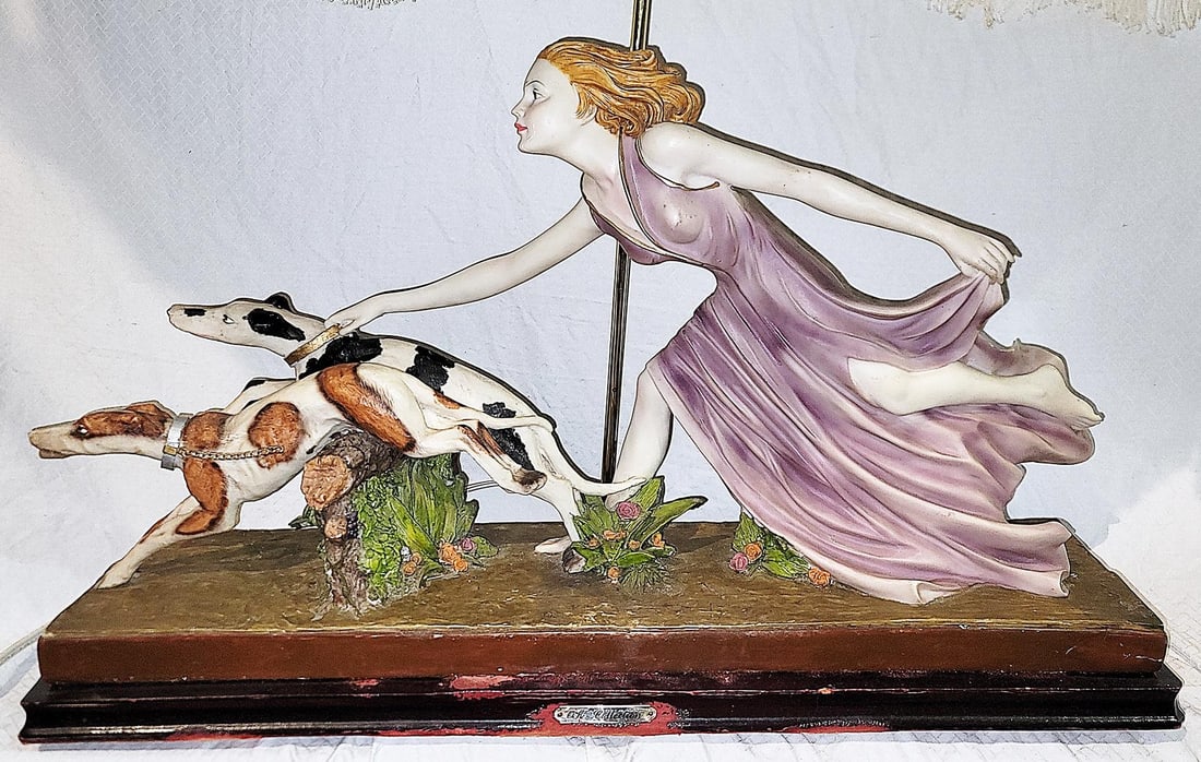 Art Nouveau Style VIntage Table Lamp by Ok Collections - 3