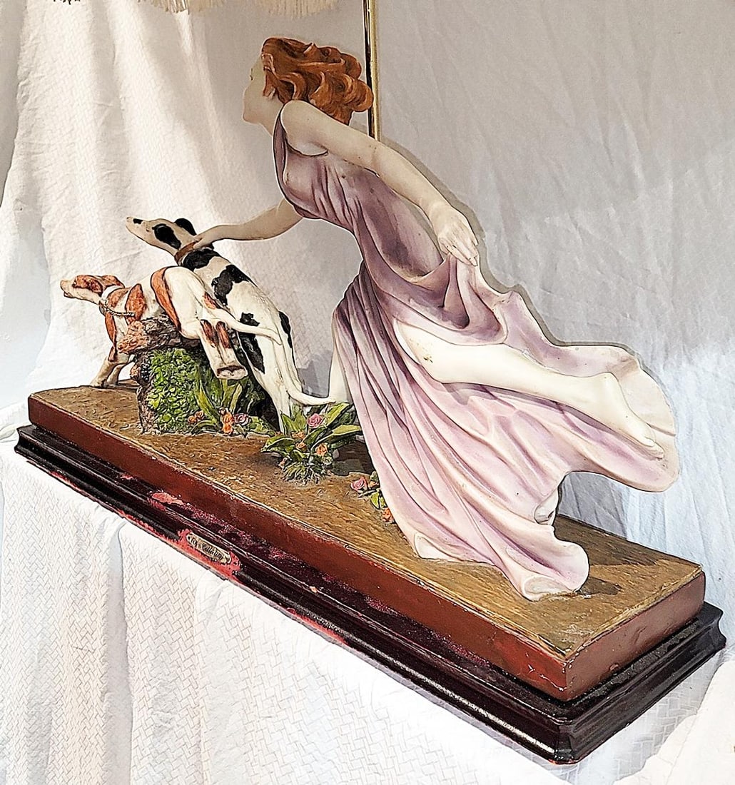 Art Nouveau Style VIntage Table Lamp by Ok Collections - 6