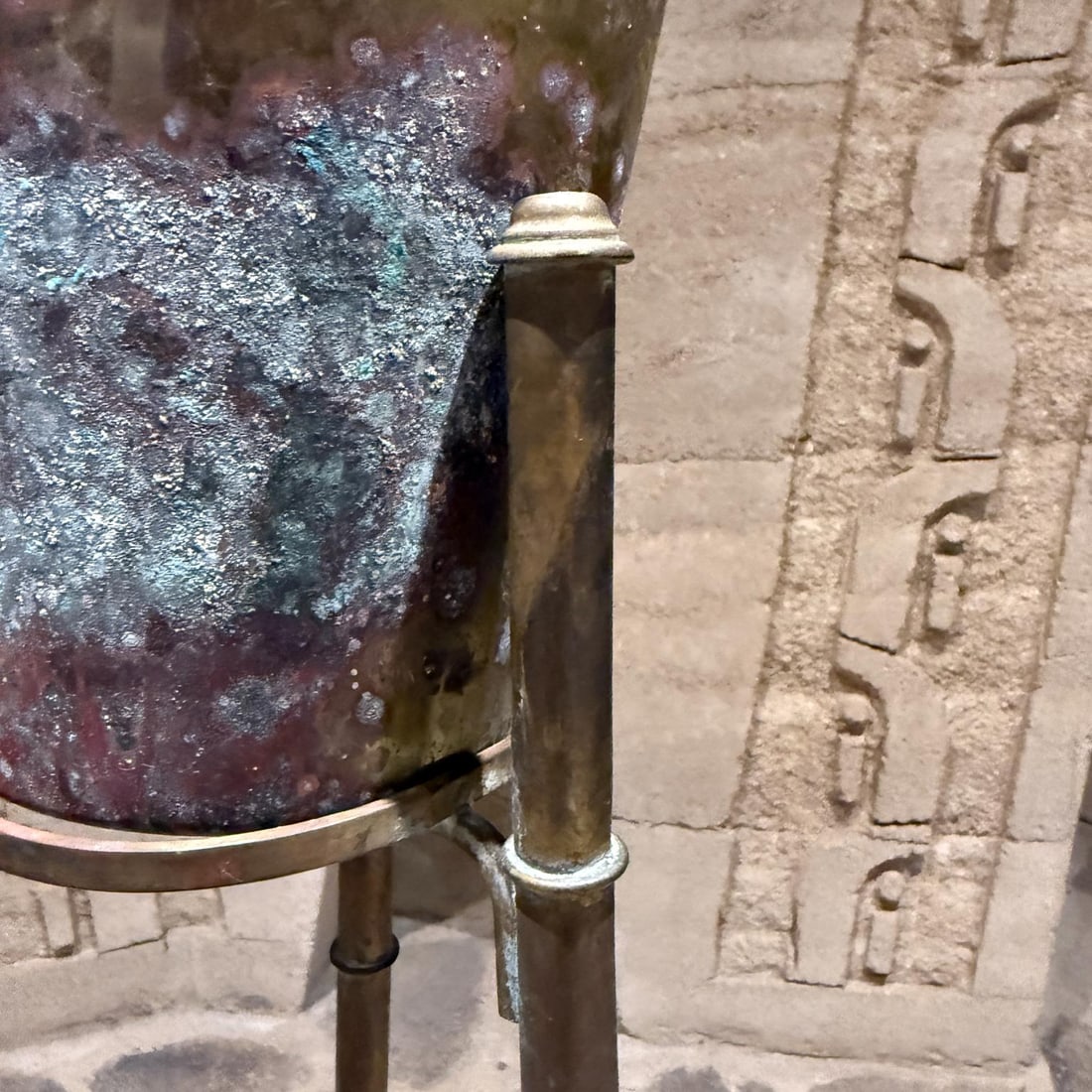 French Hollywood Regency Tripod Brass Planter Stand - 6