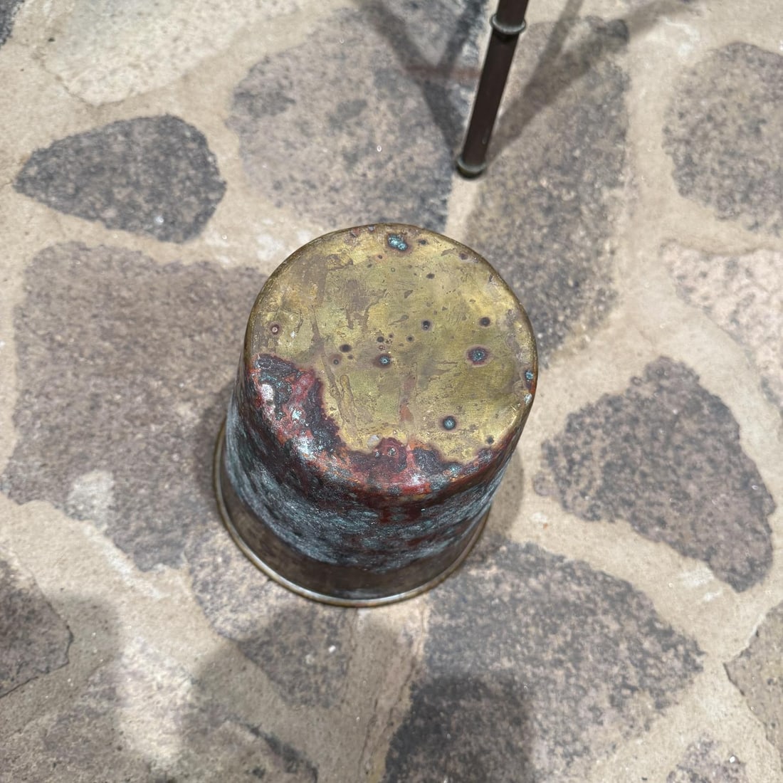 French Hollywood Regency Tripod Brass Planter Stand - 9