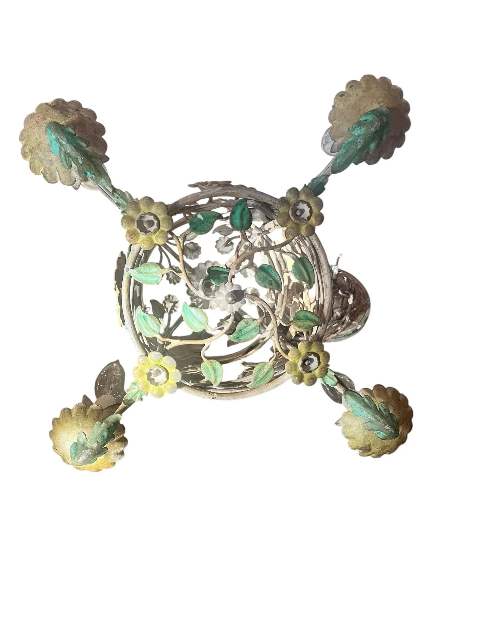 Hollywood Regency Four Armed Chandelier 1930's - 4