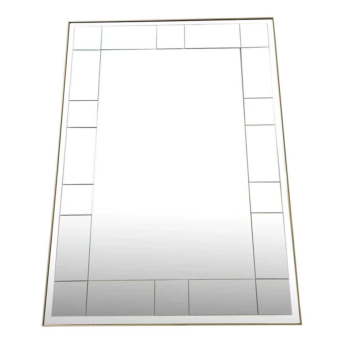 Vintage La Barge Mirror With Segmented Beveled Glass With Gold Metal Frame: Elegant Vintage La Barge Mirror – Segmented Beveled Glass with Gold Metal Frame Elevate your interior with this stunning vintage La Barge wall mirror, expertly crafted in the USA. Known for