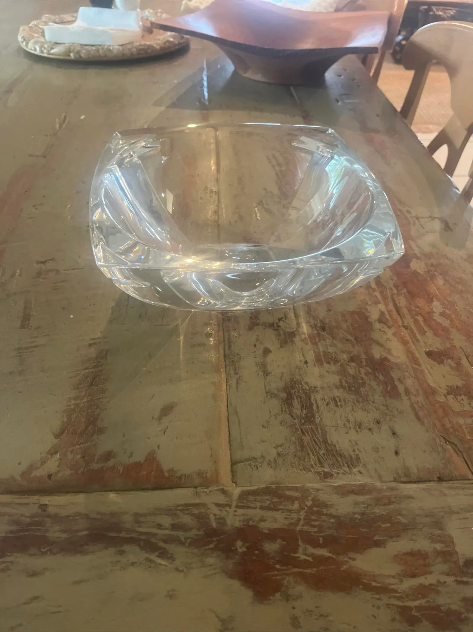 1980s Clear Heavy Glass Waterford Bowl - 11