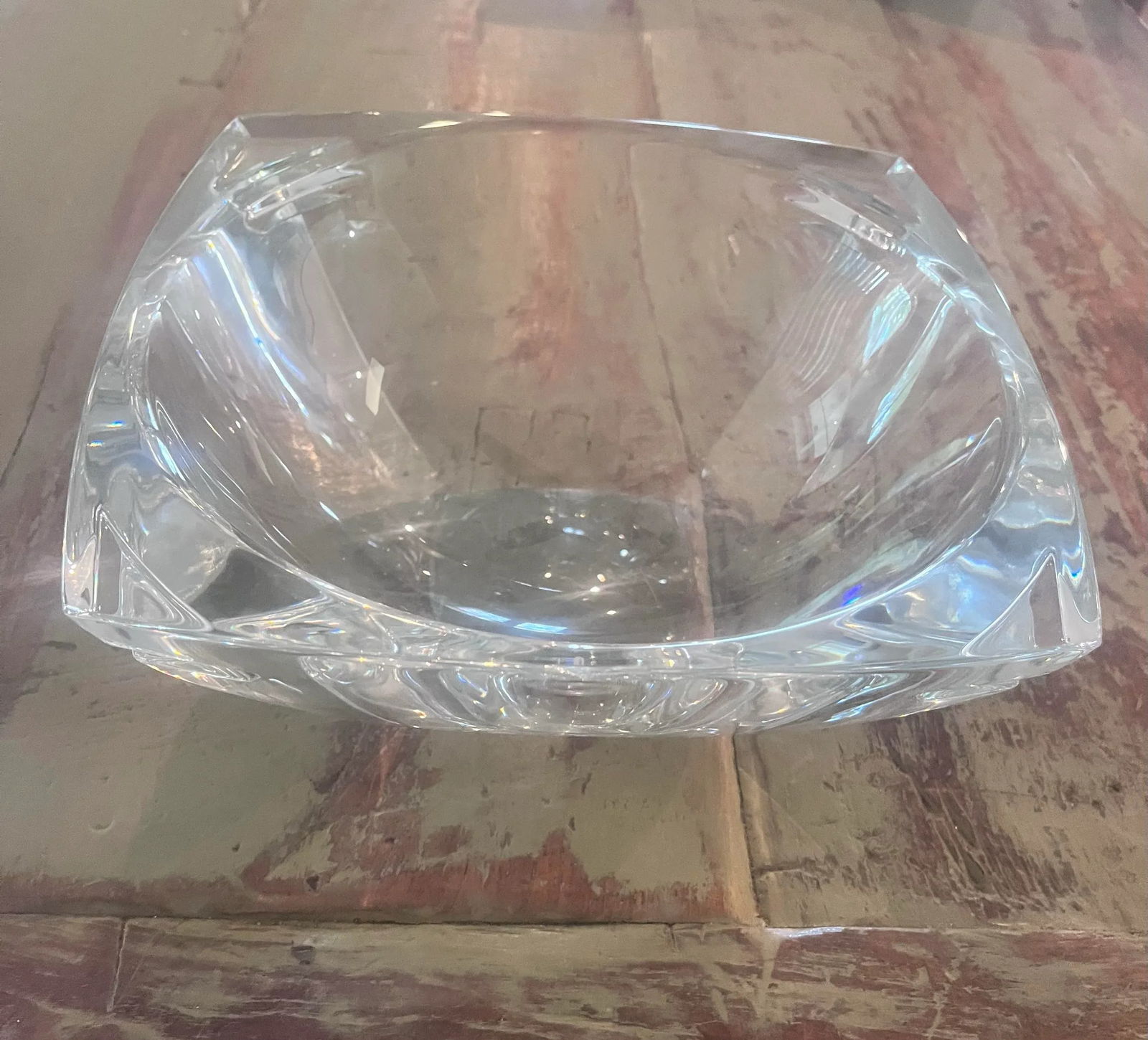 1980s Clear Heavy Glass Waterford Bowl - 6