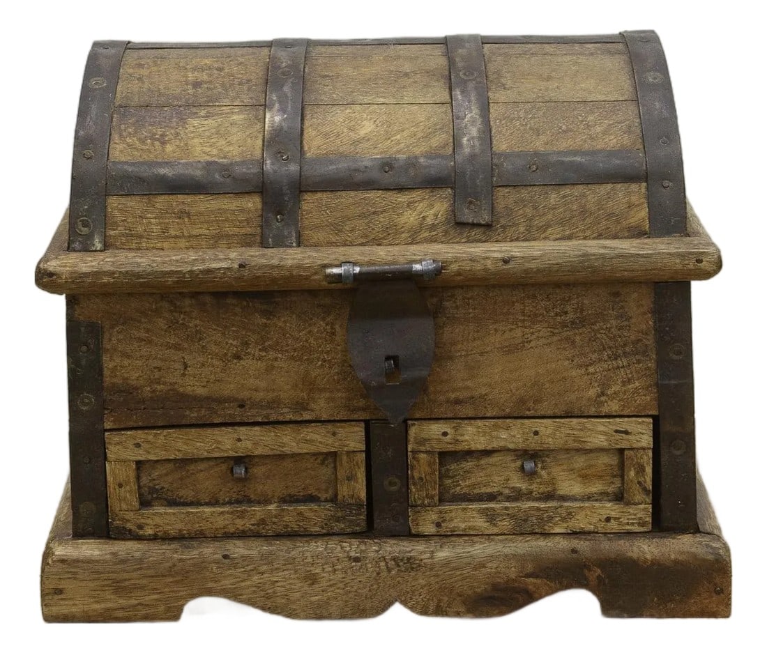 Rustic Wooden Spice Merchant Box (1 of 10)