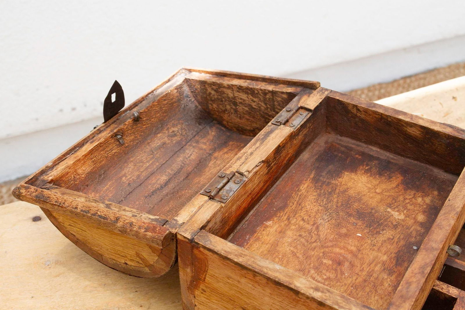 Rustic Wooden Spice Merchant Box - 7