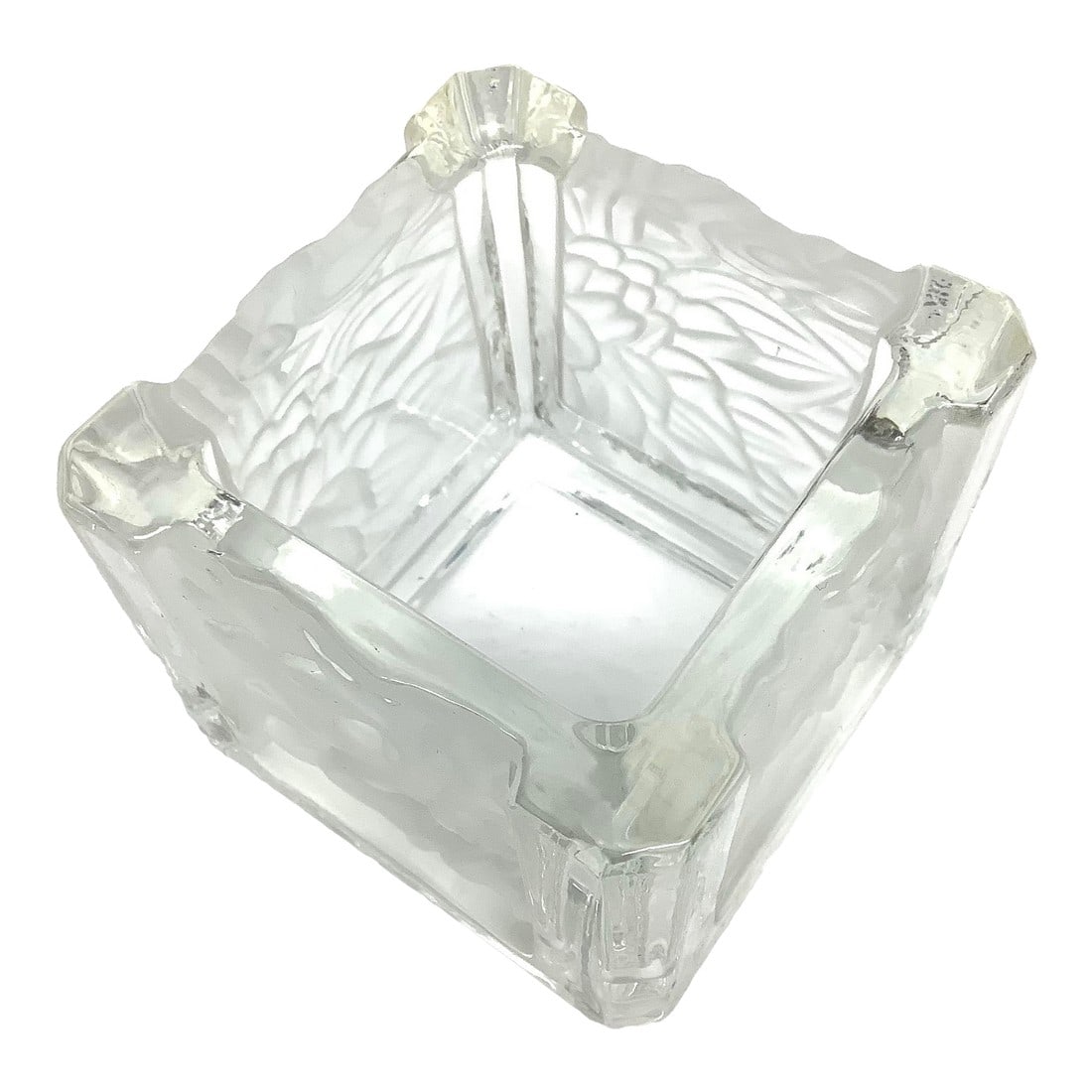 Carved Crystal Trinket Box After Lalique (1 of 5)