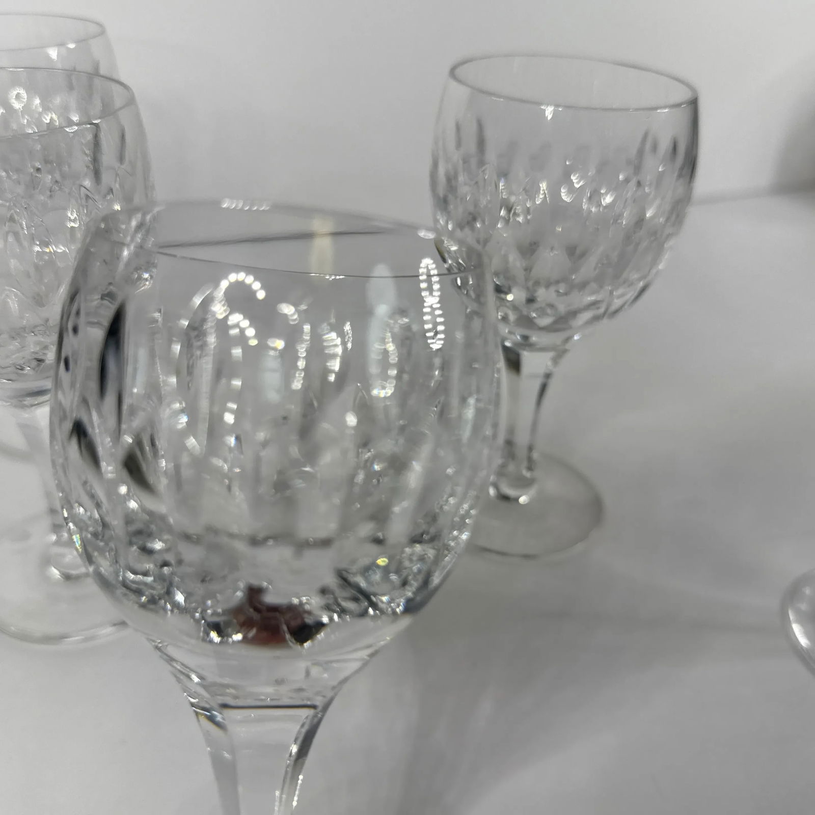 Vintage Atlantis Cut Crystal Wine Glasses - Set of 8 - 5