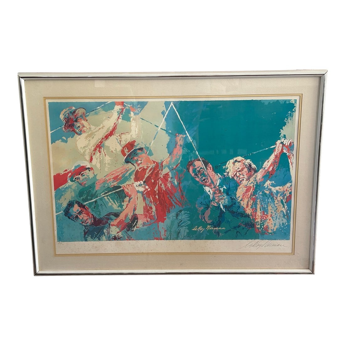 Artist Proof Rare 1970s Leroy Neiman Legends of Golf, Signed Lithographic Artist Proof COA: Rare 1970s Leroy Neiman "Legends of Golf" Signed Lithographic Artist Proof – COA Included Add a bold and timeless statement to your collection with this exceptional 1970s Leroy Neiman "Legends