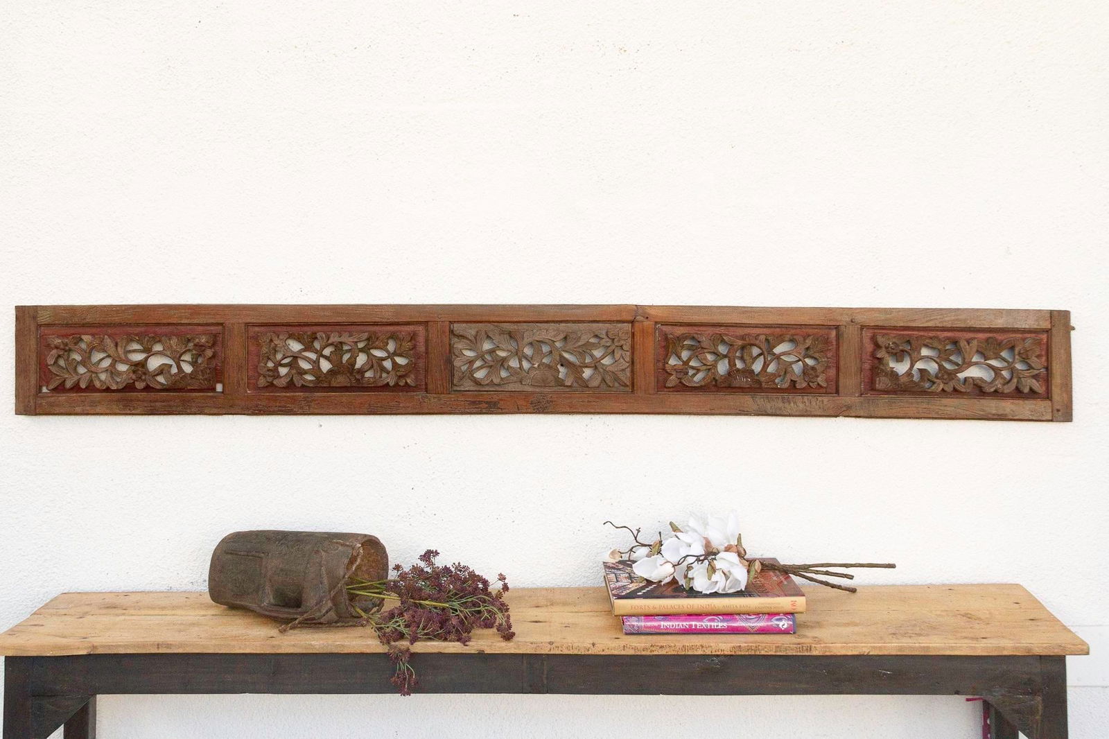 Soul of the Pagoda, Antique Asian Carved Panel - 7