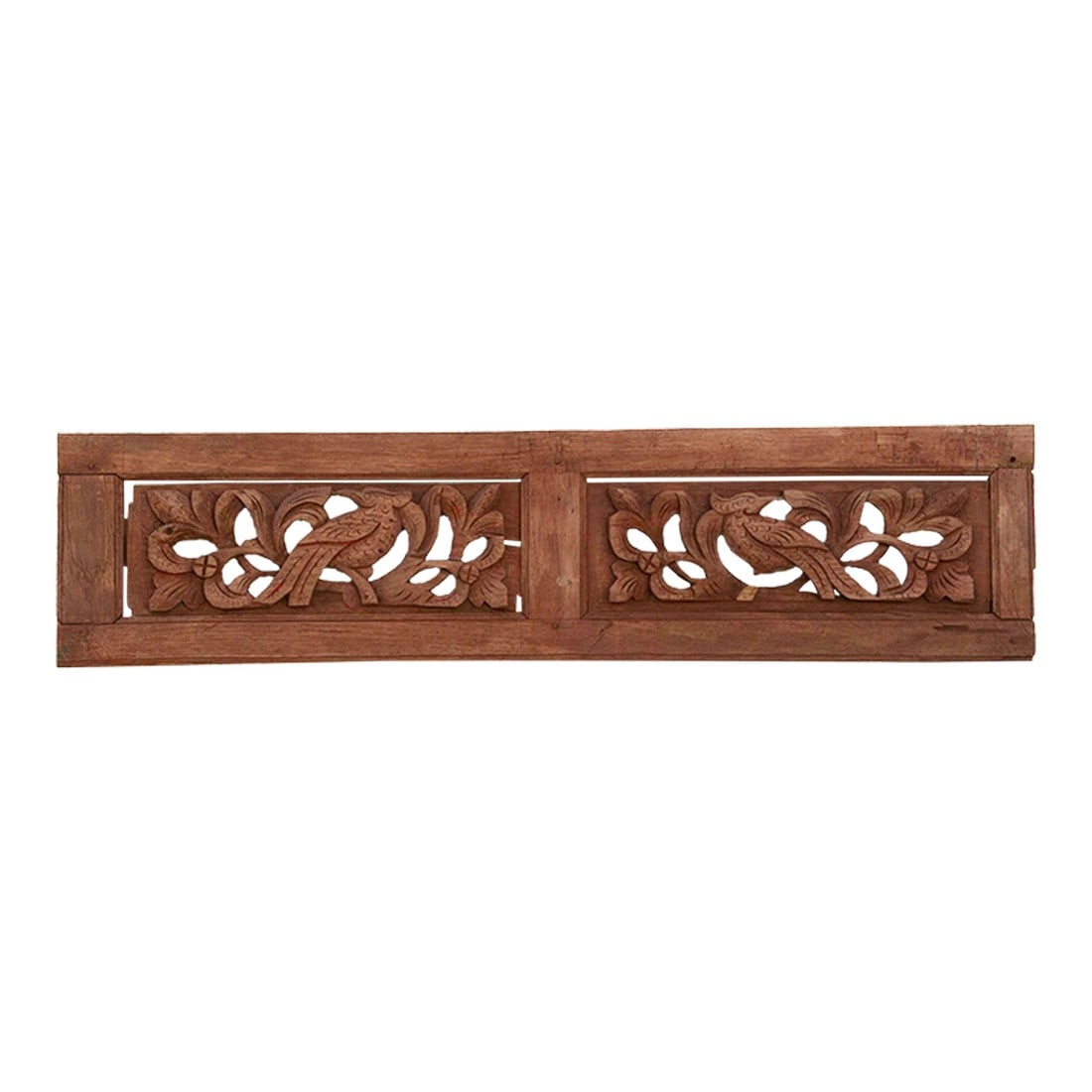 Small Pair of Birds Oriental Carving (1 of 6)