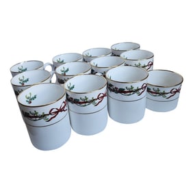 Christmas Coffee Cups Royal Worcester
