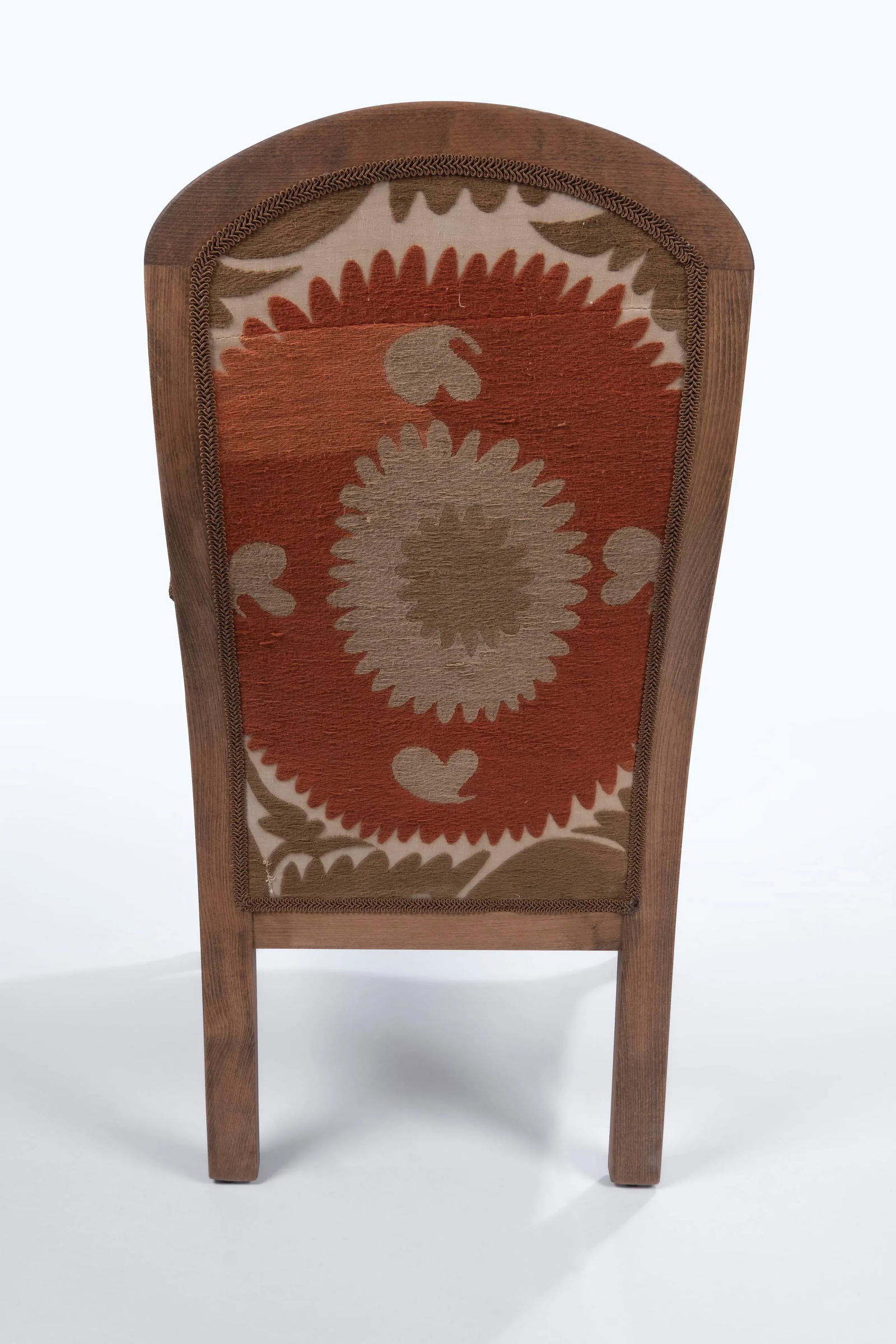 Boho Chic Suzani Embroidered Bergere Chair - 4