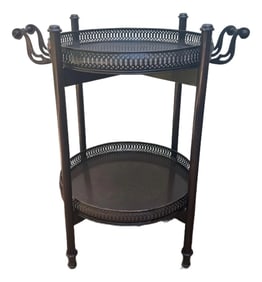 Original Regency Verdigris Brass Two-Tier Butler's Tray – Theodore Alexander India by Sita