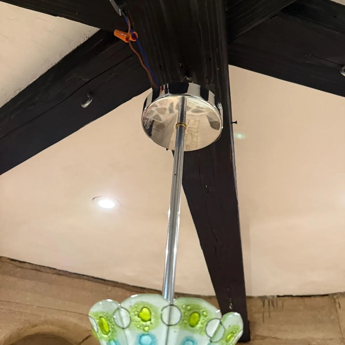 Feliper Delfinger Feders Hand Blown Glass Pendant Mid-Century Mexican Modern - 3