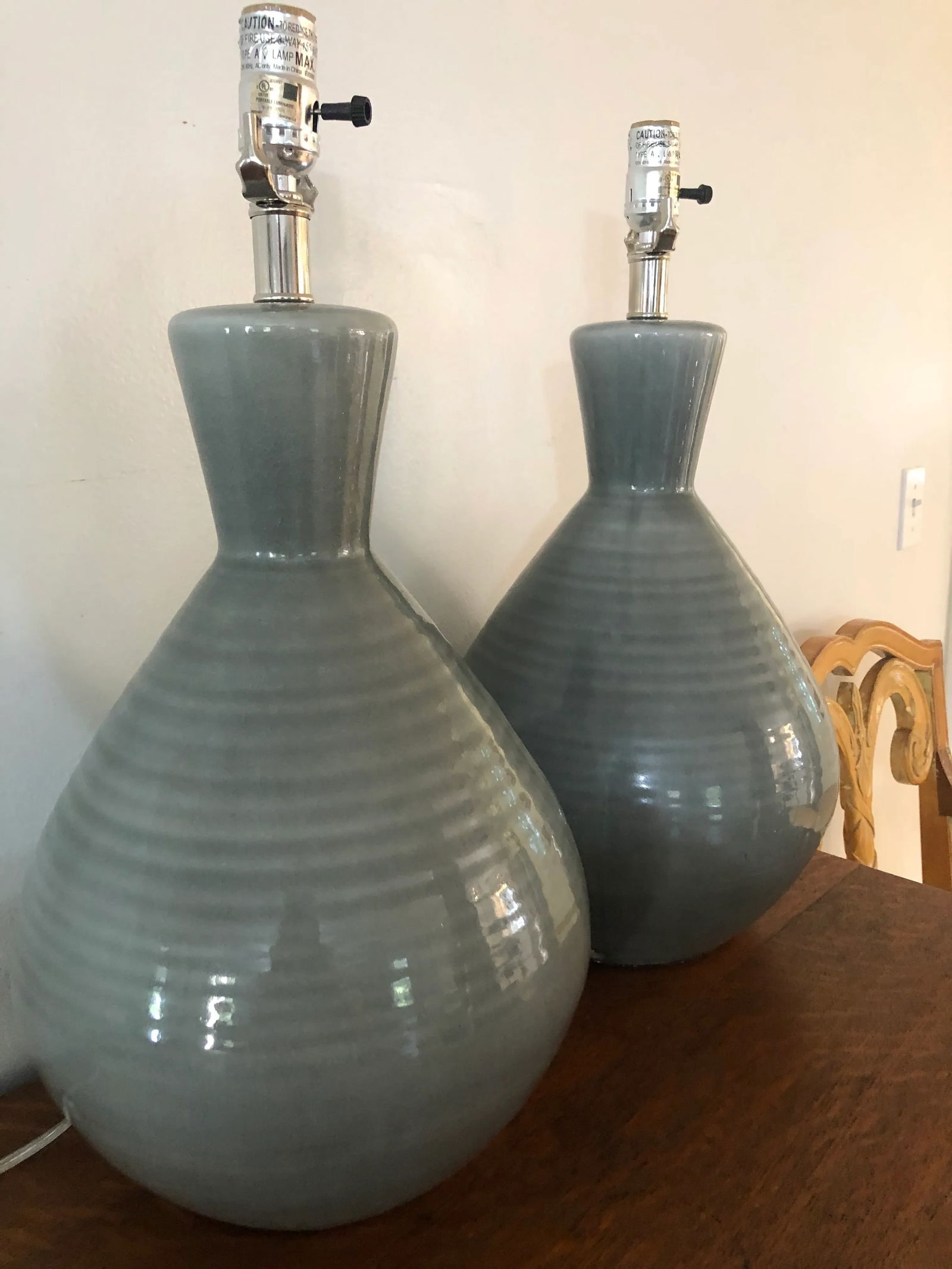 Jamie Young Company Â“AshÂ” Table Lamps - a Pair - 5