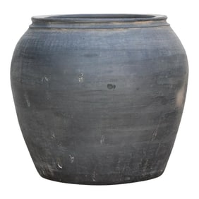 Obsidian Patina Clay Pot