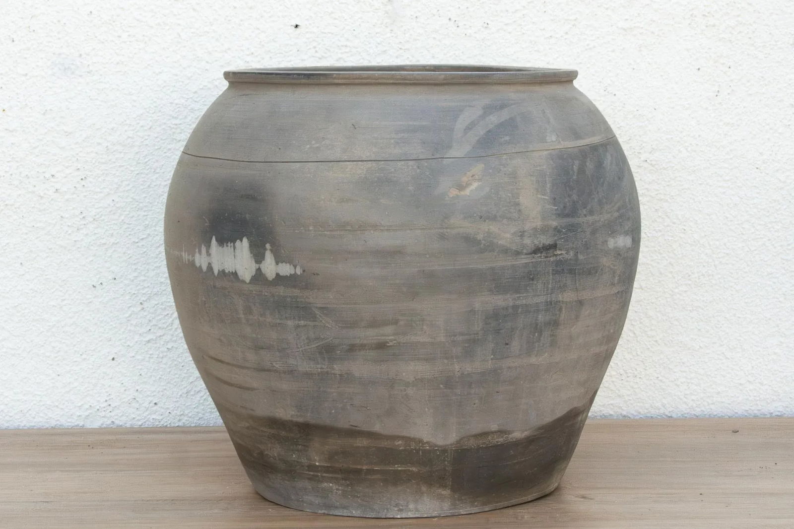 Vintage Clay Charcoal Urn - 4