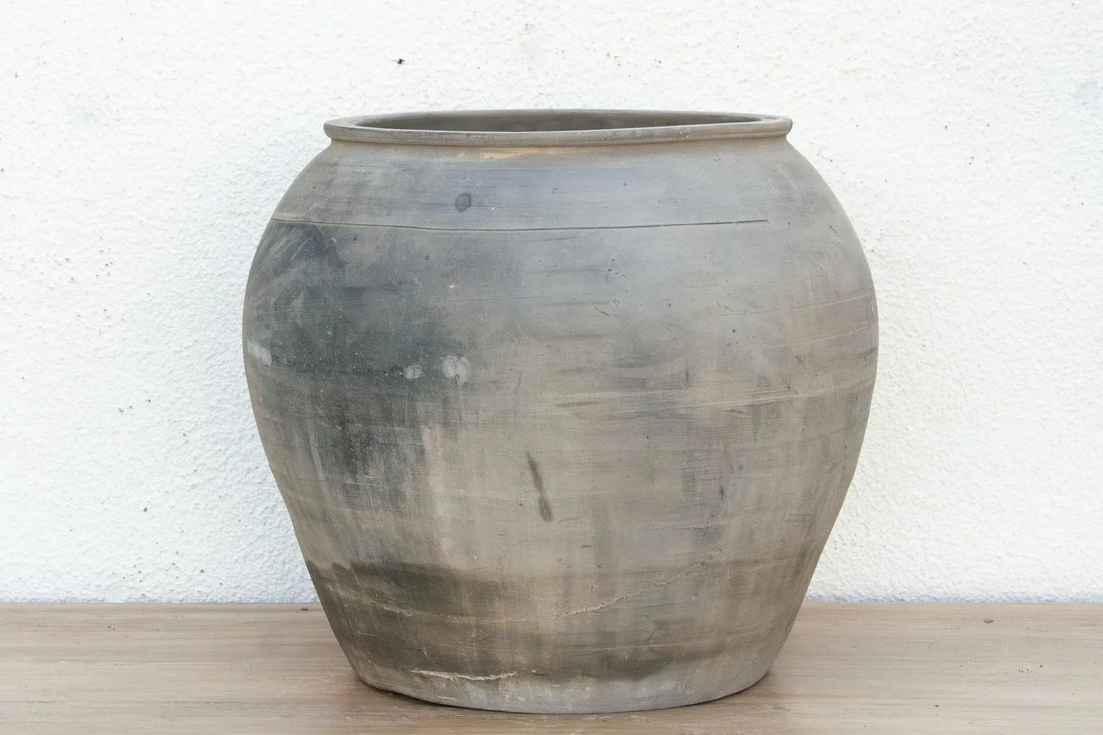 Vintage Clay Charcoal Urn - 5
