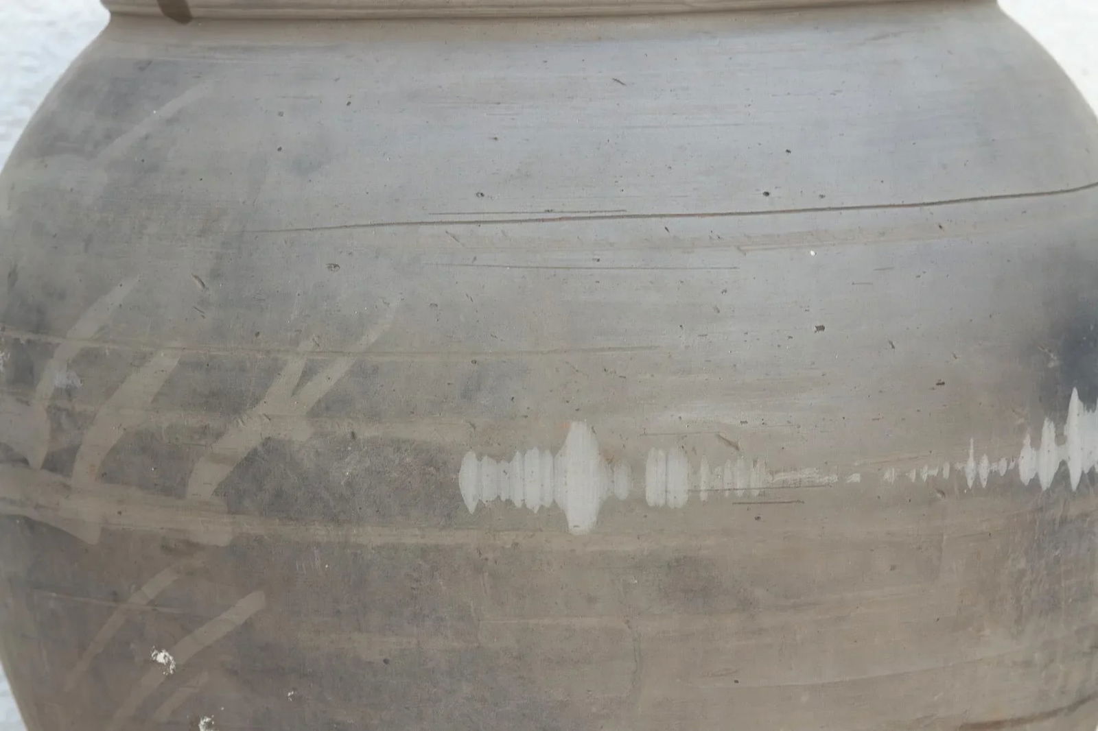 Vintage Clay Charcoal Urn - 6